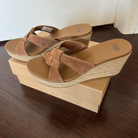 UGG Shoes - UGG Women's Brown Wedge Sandals